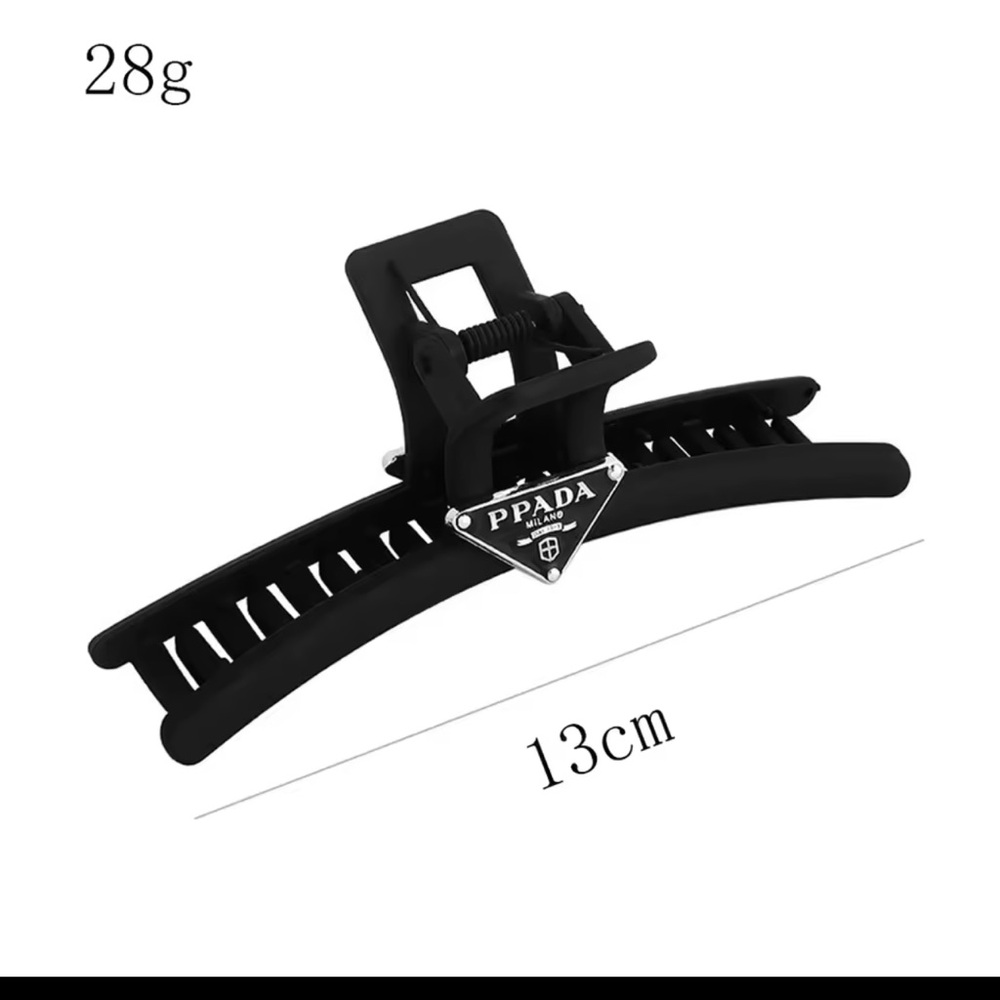 Black Hair Claw Clip - Picture 3 of 7